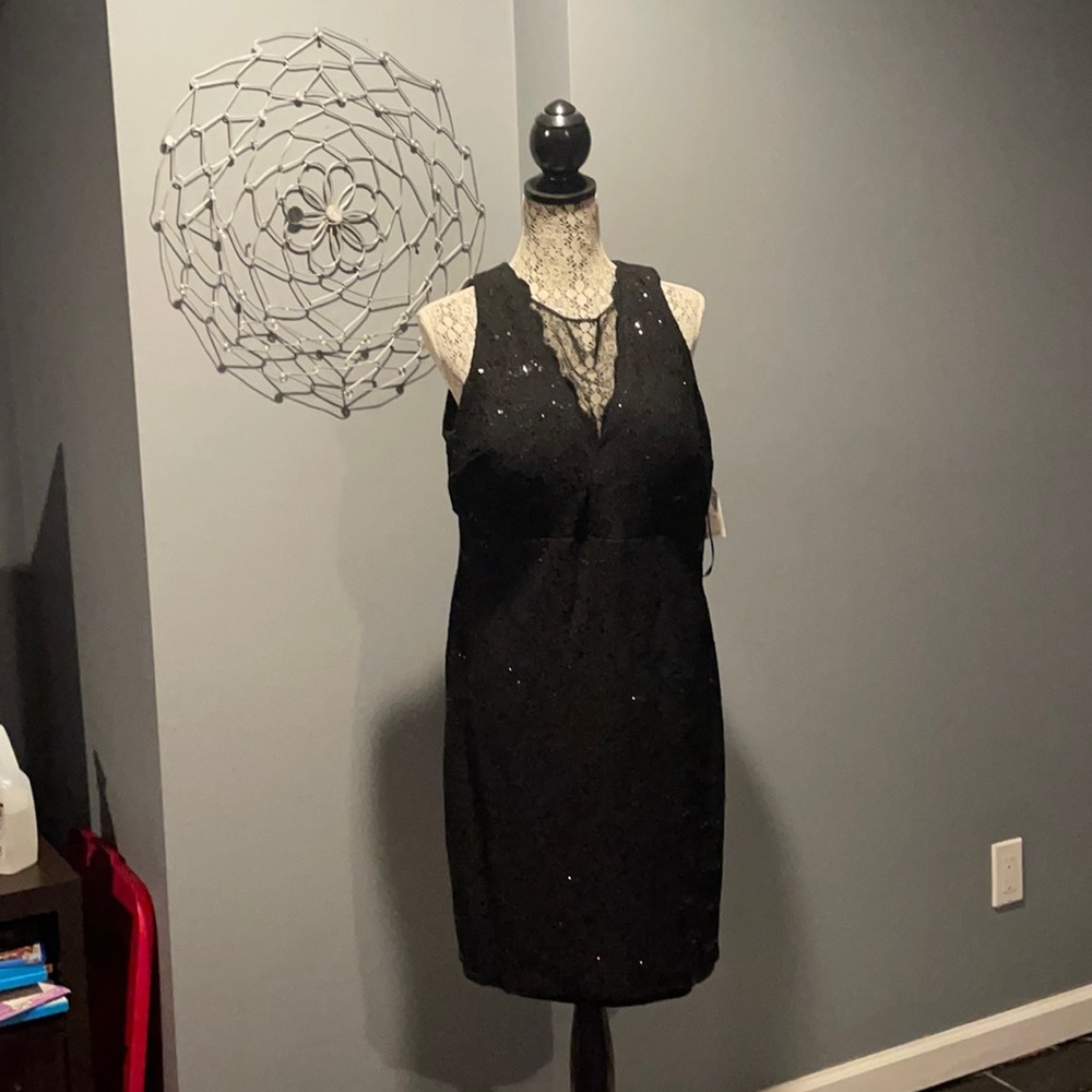 Black cocktail dress